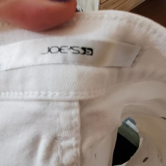 Joe's‎ Jeans White Denim Shorts Frayed Hem Casual Summer Trendy Size 27 - Picture 6 of 7